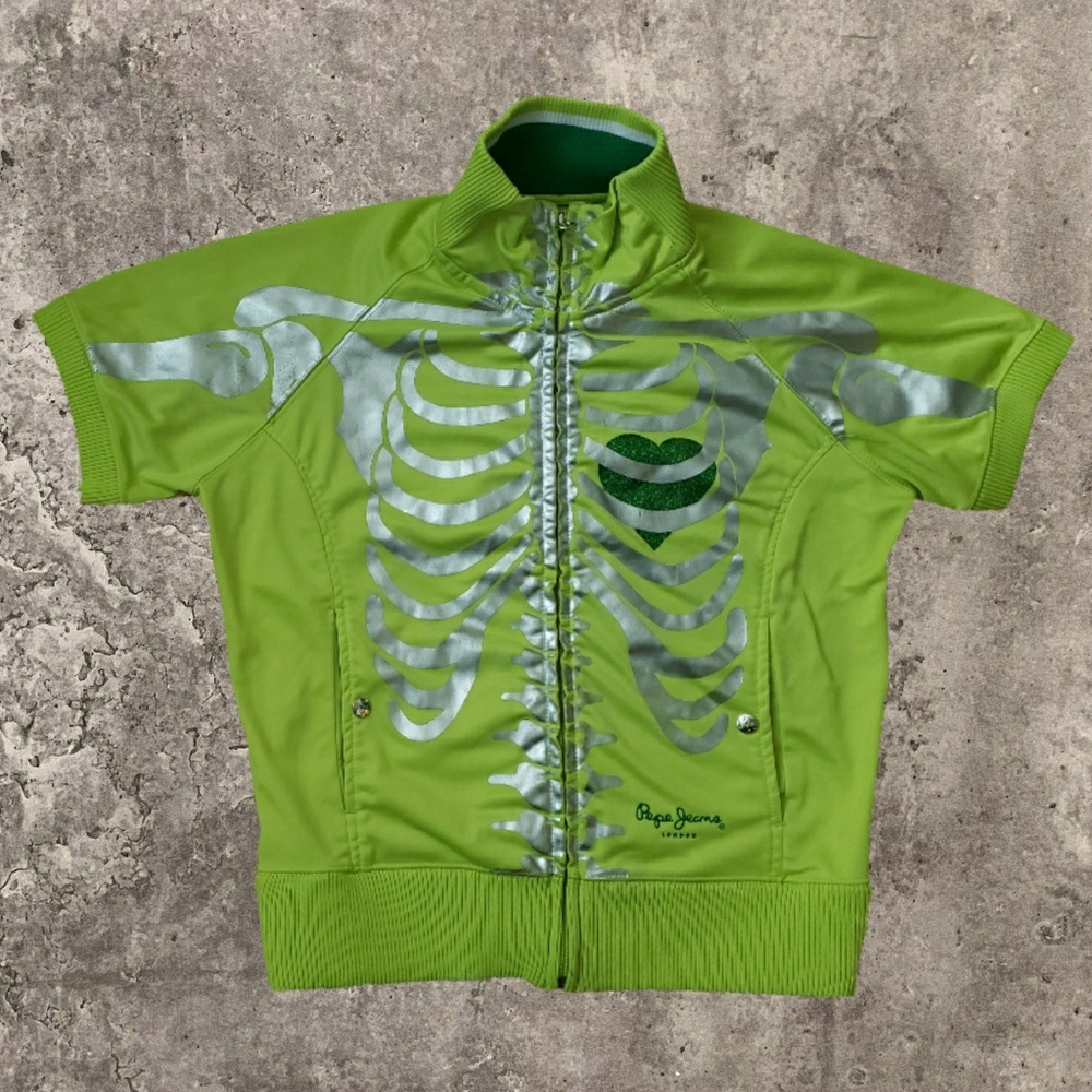 Pepe Jeans London Skeleton SS Jacket Womens L Crop